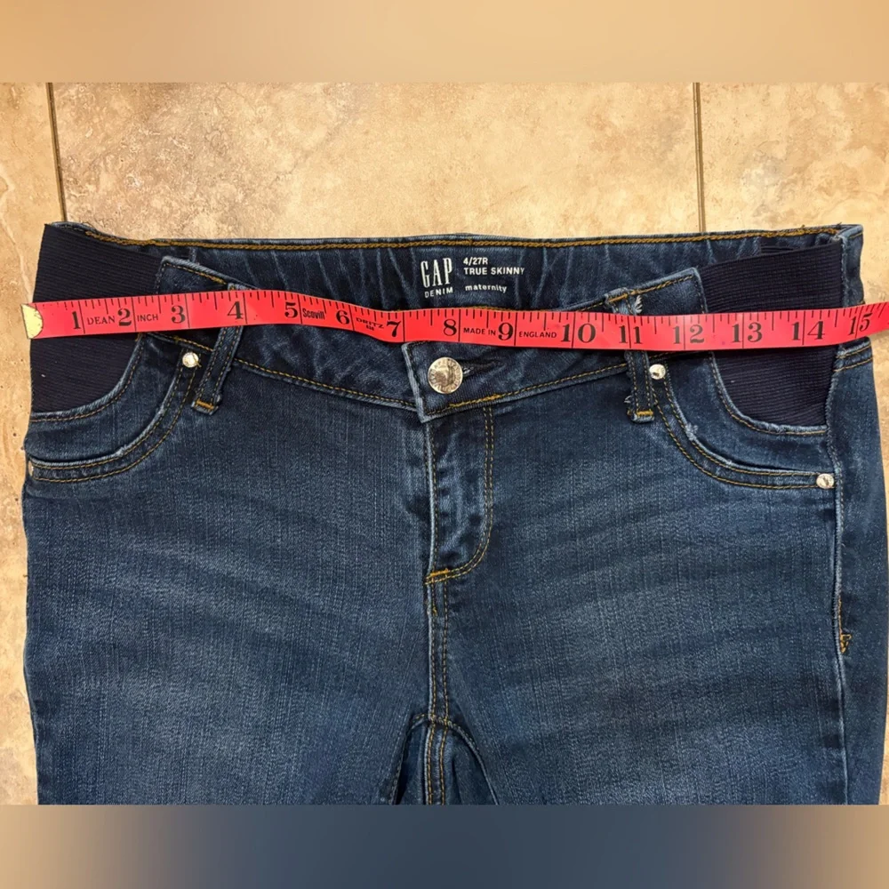 GAP Women's MaternityTrue Skinny Inset Panel Jeans Dark Wash Size 4/27